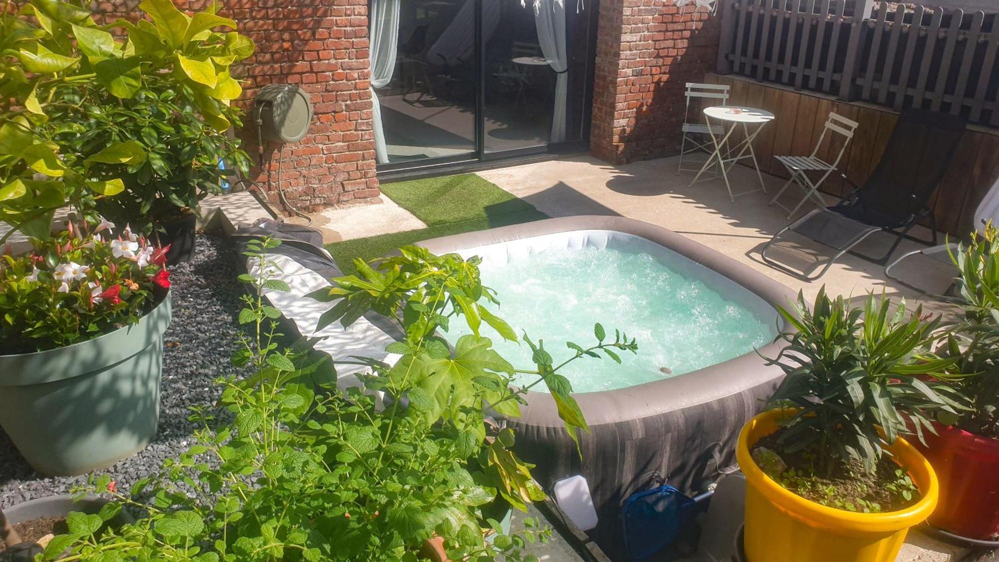 Gary Suite - Studio Cosy, Spa Et Jardin Privatif A 4 Min De Cambrai Awoingt المظهر الخارجي الصورة