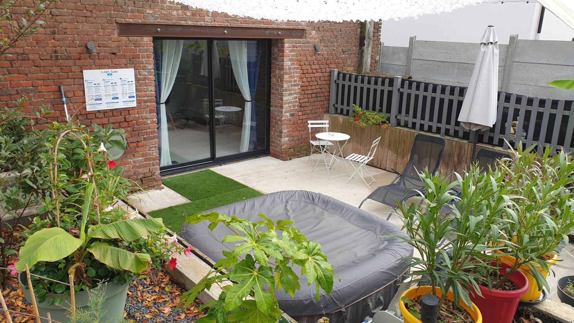 Gary Suite - Studio Cosy, Spa Et Jardin Privatif A 4 Min De Cambrai Awoingt المظهر الخارجي الصورة